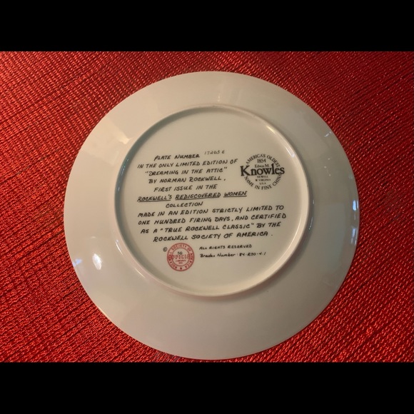 NORMAN ROCKWELL PLATE , COLLECTIBLES - Picture 2 of 2